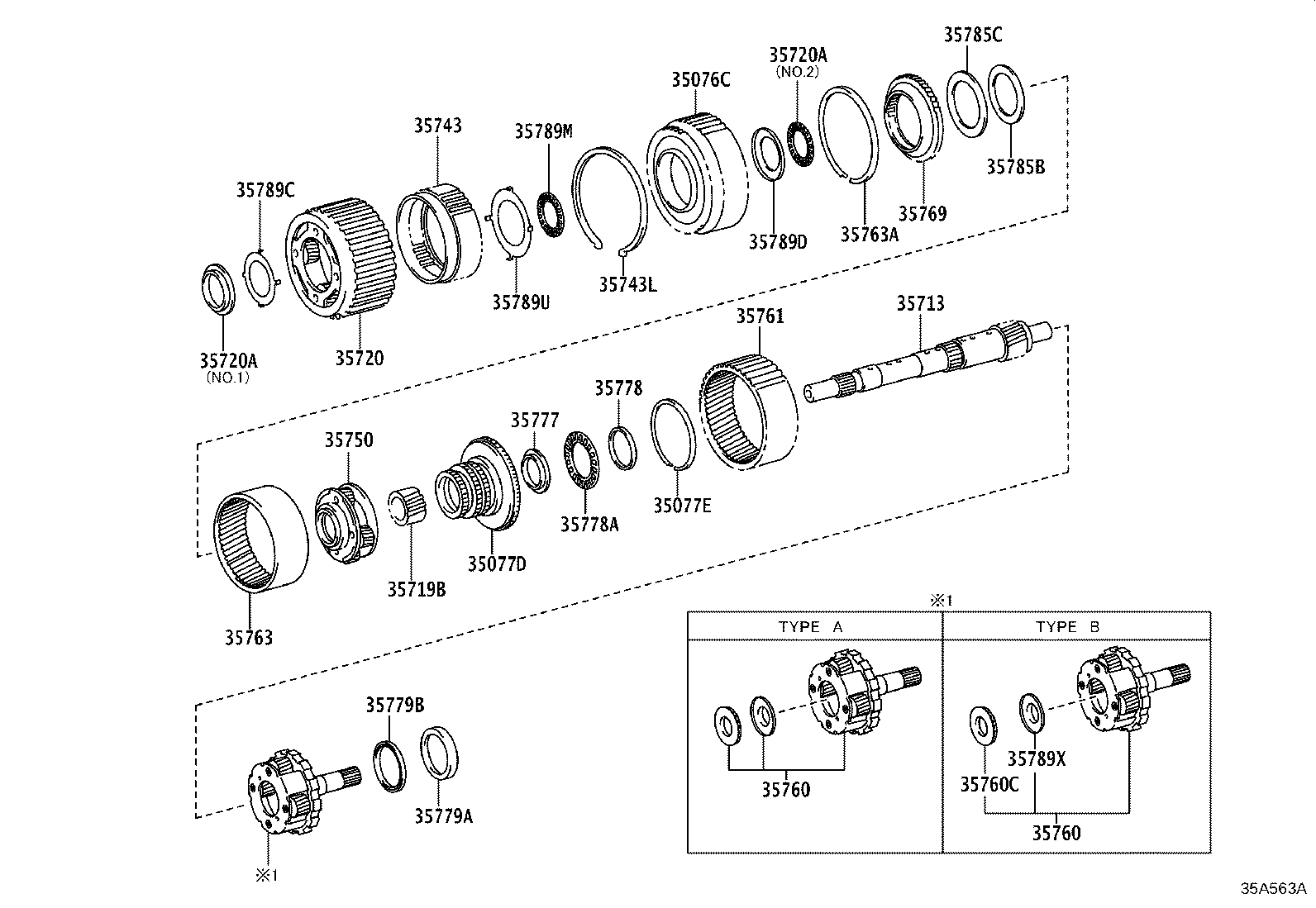 35760-71090 GEAR ASSY, REAR PLANETARY product image