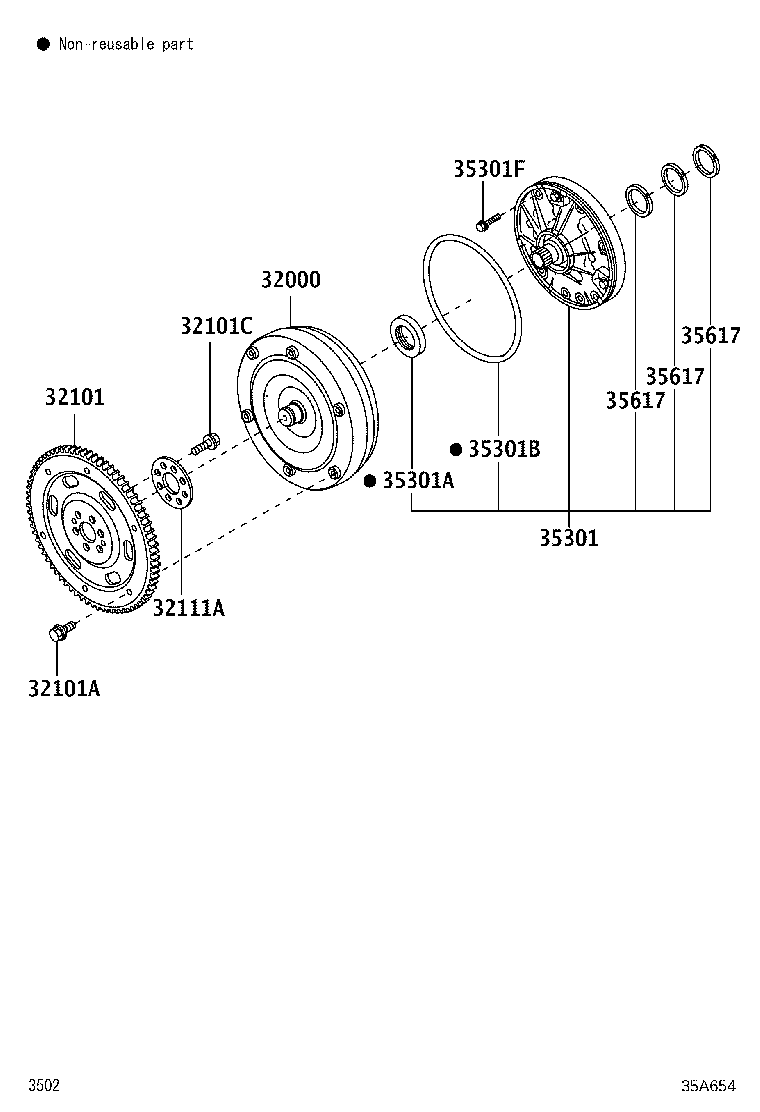 32000-B1150 CONVERTER ASSY, TORQUE product image