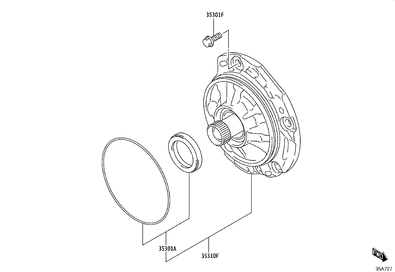 90118-WC734 SEAL, OIL (FOR FRONT OIL PUMP) product image