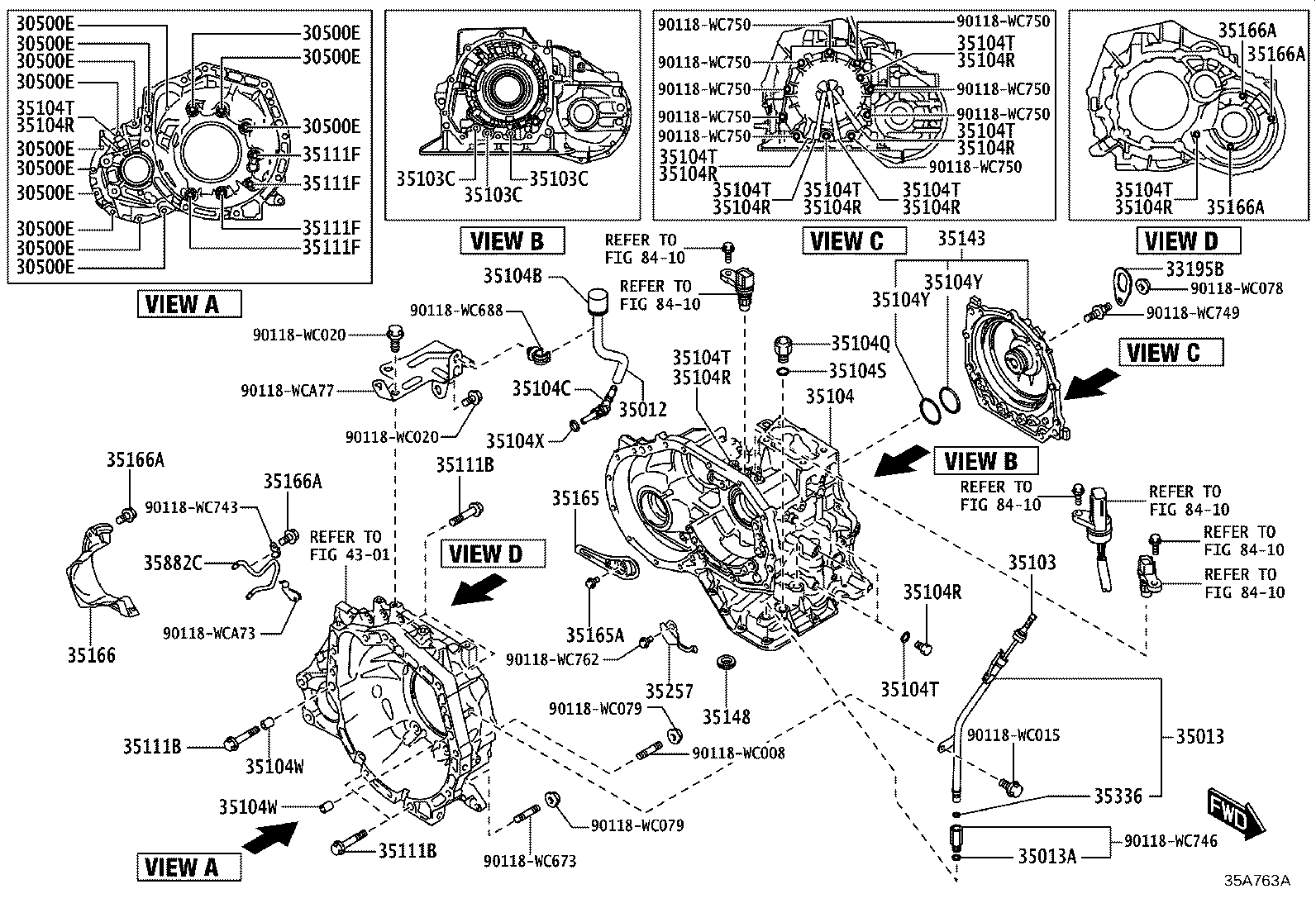 35104-WC002 CASE SUB-ASSY, AUTOMATIC TRANSMISSION product image