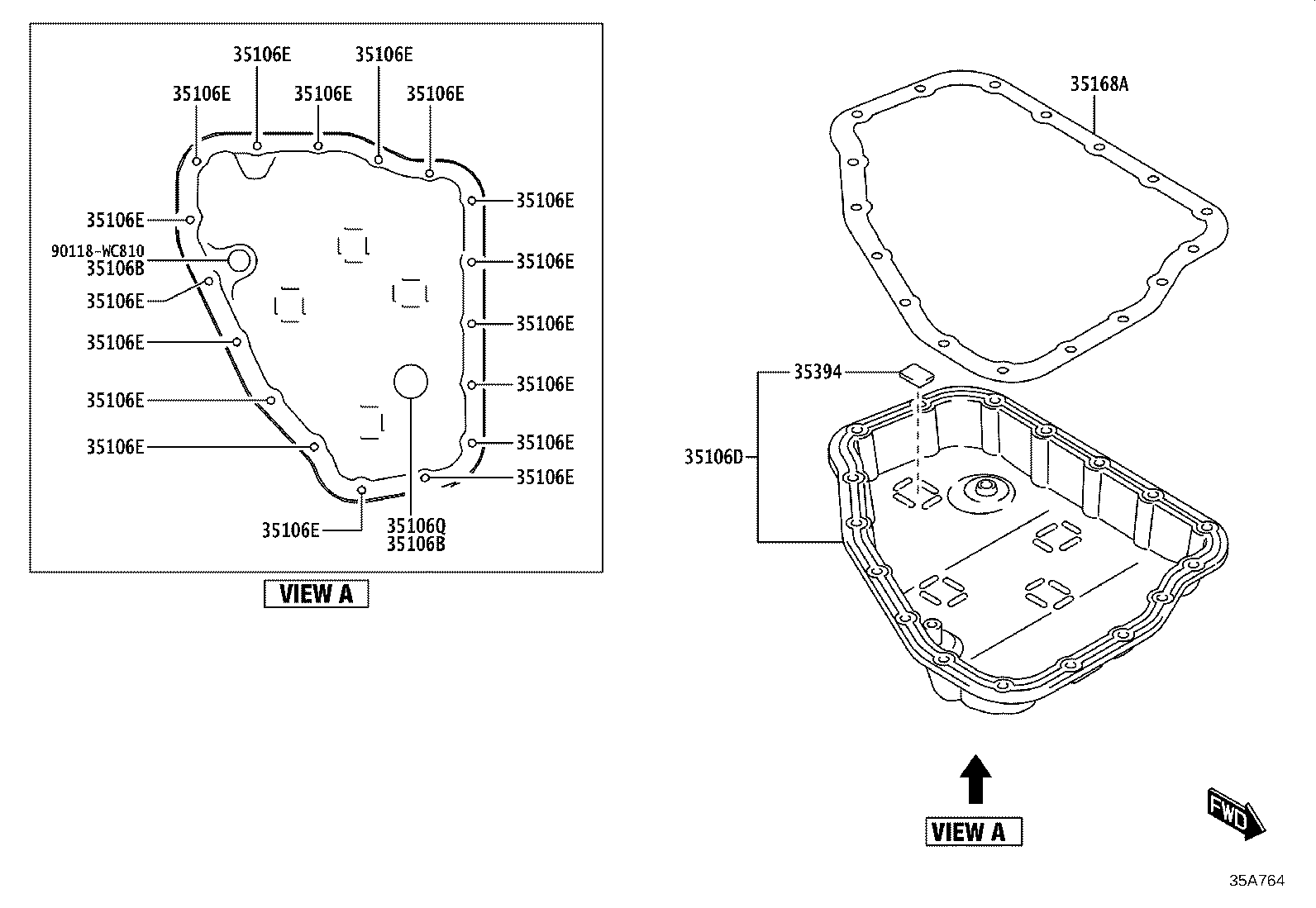 35104-WC002 CASE SUB-ASSY, AUTOMATIC TRANSMISSION product image