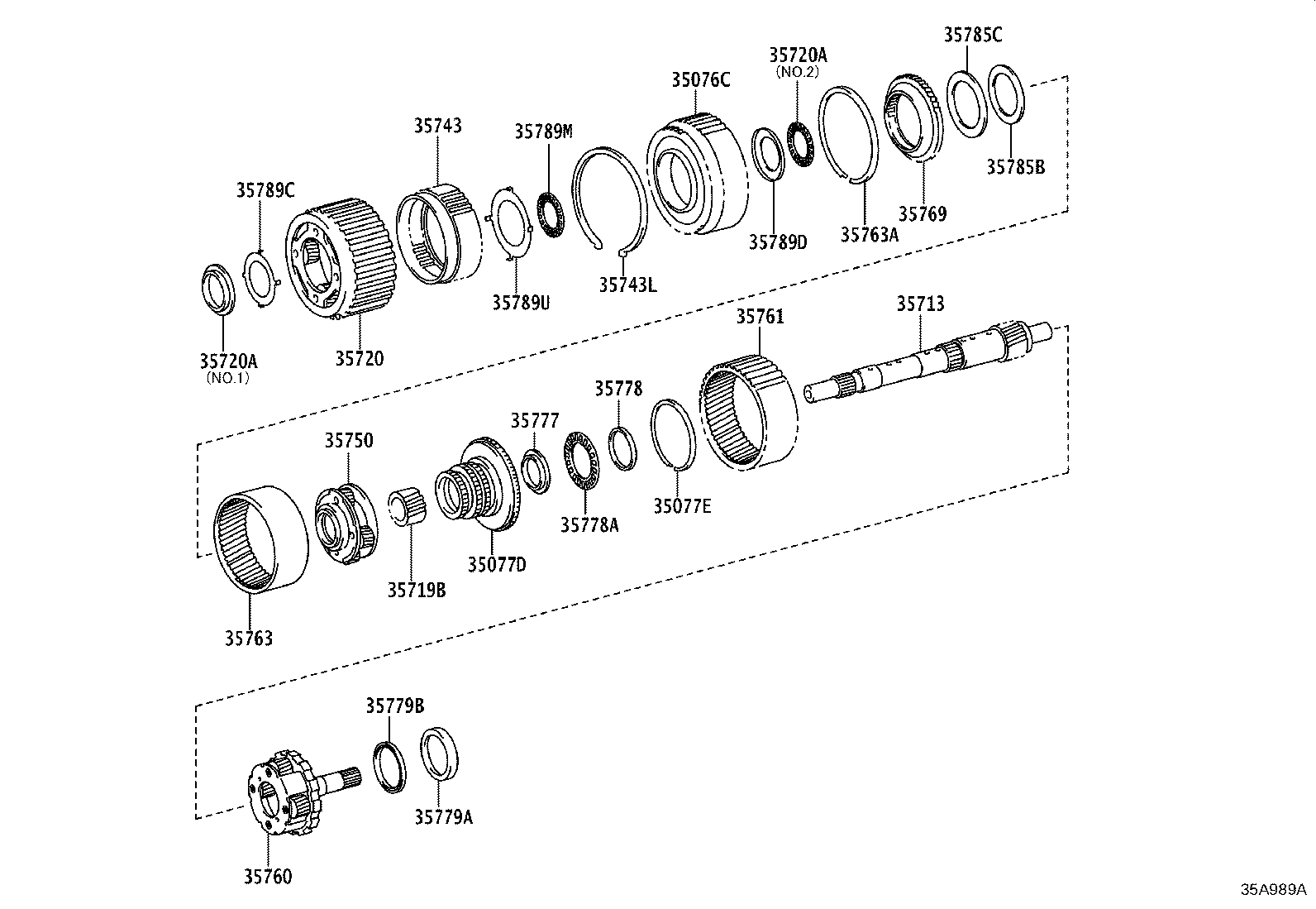 35760-25020 GEAR ASSY, REAR PLANETARY product image