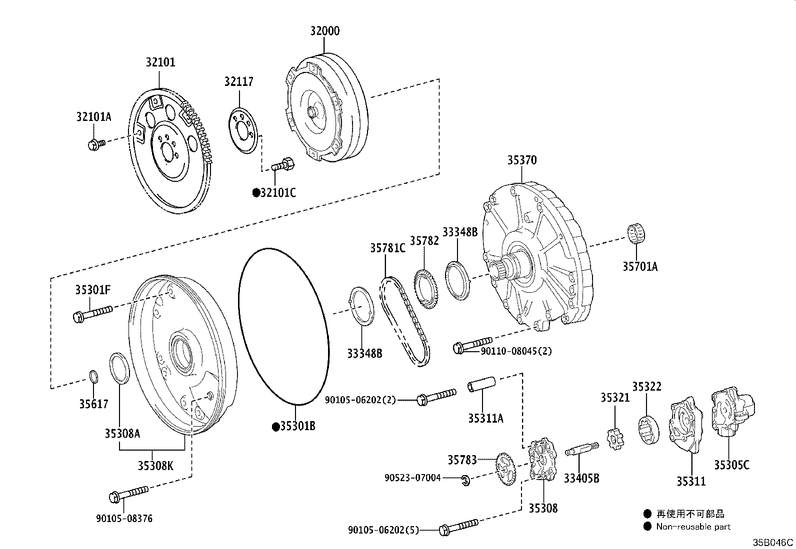 35300-60030 PUMP ASSY, FRONT OIL product image