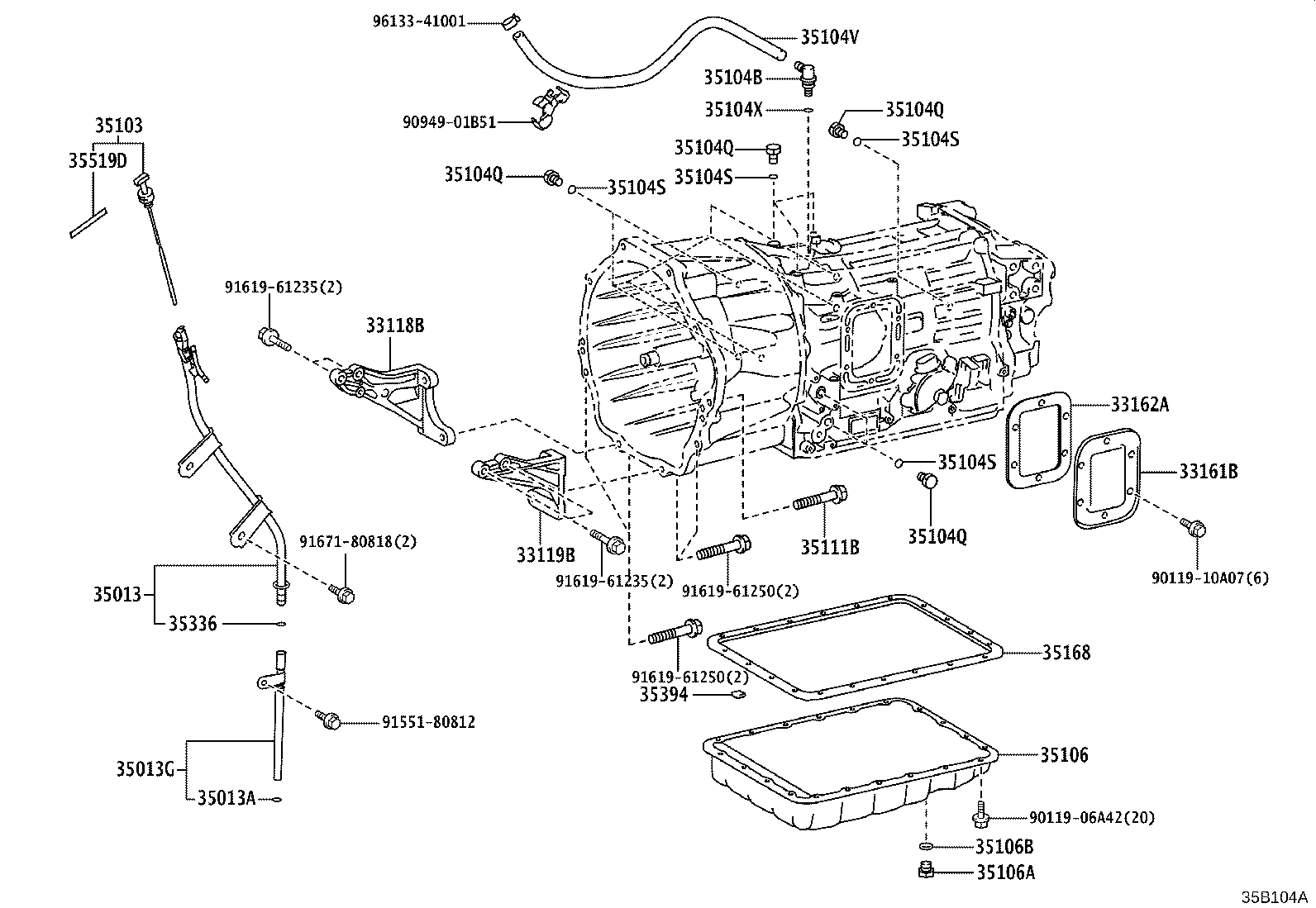 33403-36050 COVER SUB-ASSY, SPEEDOMETER DRIVEN HOLE (ATM) product image