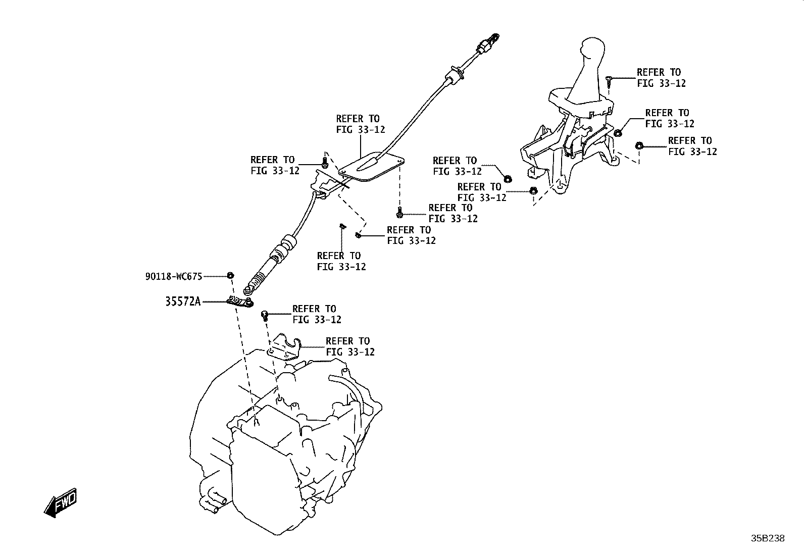 35551-WC001 ROD, MANUAL VALVE CONNECTING product image