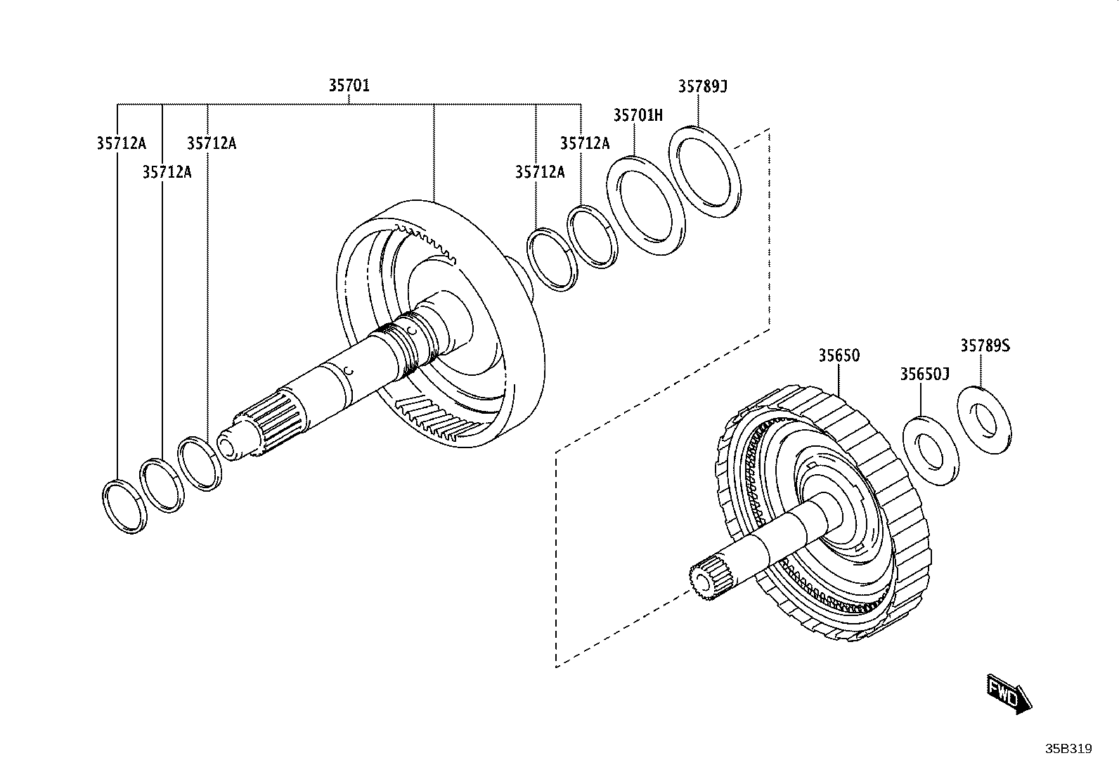 35712-WC003 RING, INPUT SHAFT OIL SEAL product image