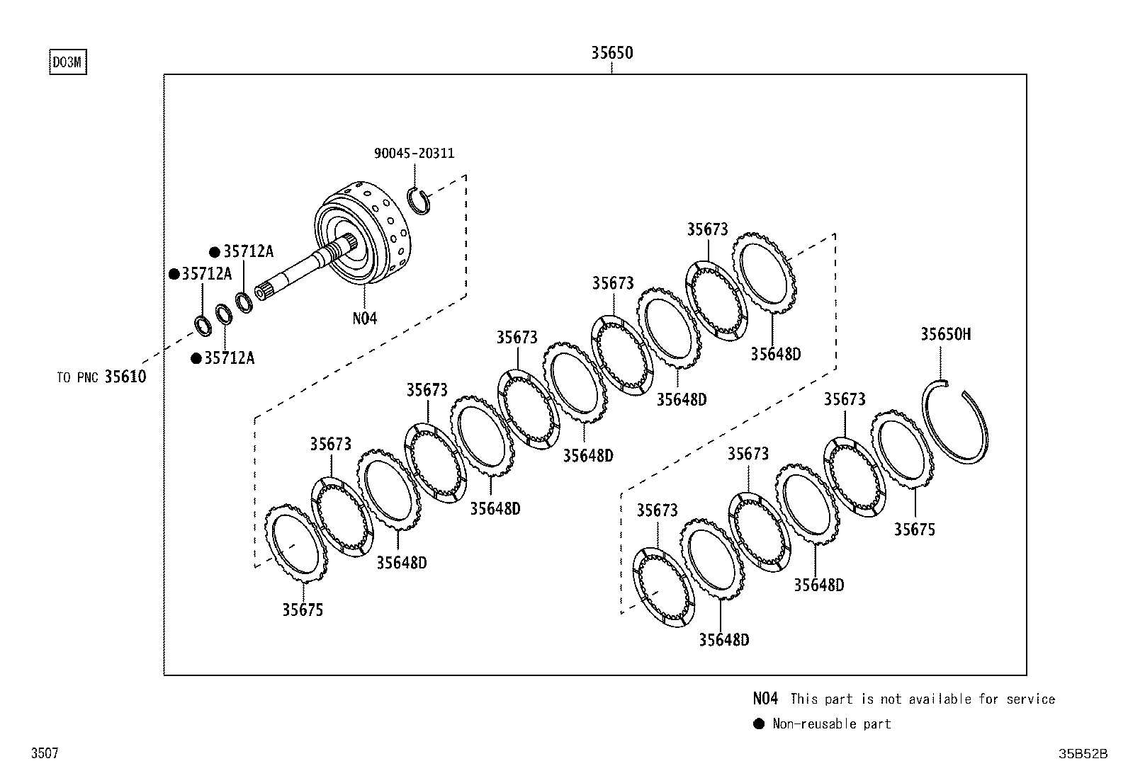 35712-97201 RING, INPUT SHAFT OIL SEAL product image