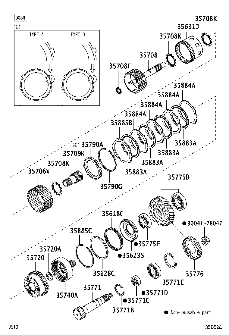 35631-97203 HUB, FORWARD CLUTCH, NO.1 product image