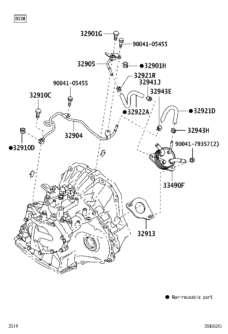 32923-97201 CLAMP, AUTOMATIC TRANSMISSION OIL COOLER TUBE product image