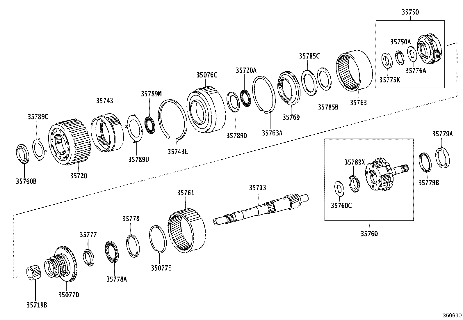 35760-60200 GEAR ASSY, REAR PLANETARY product image