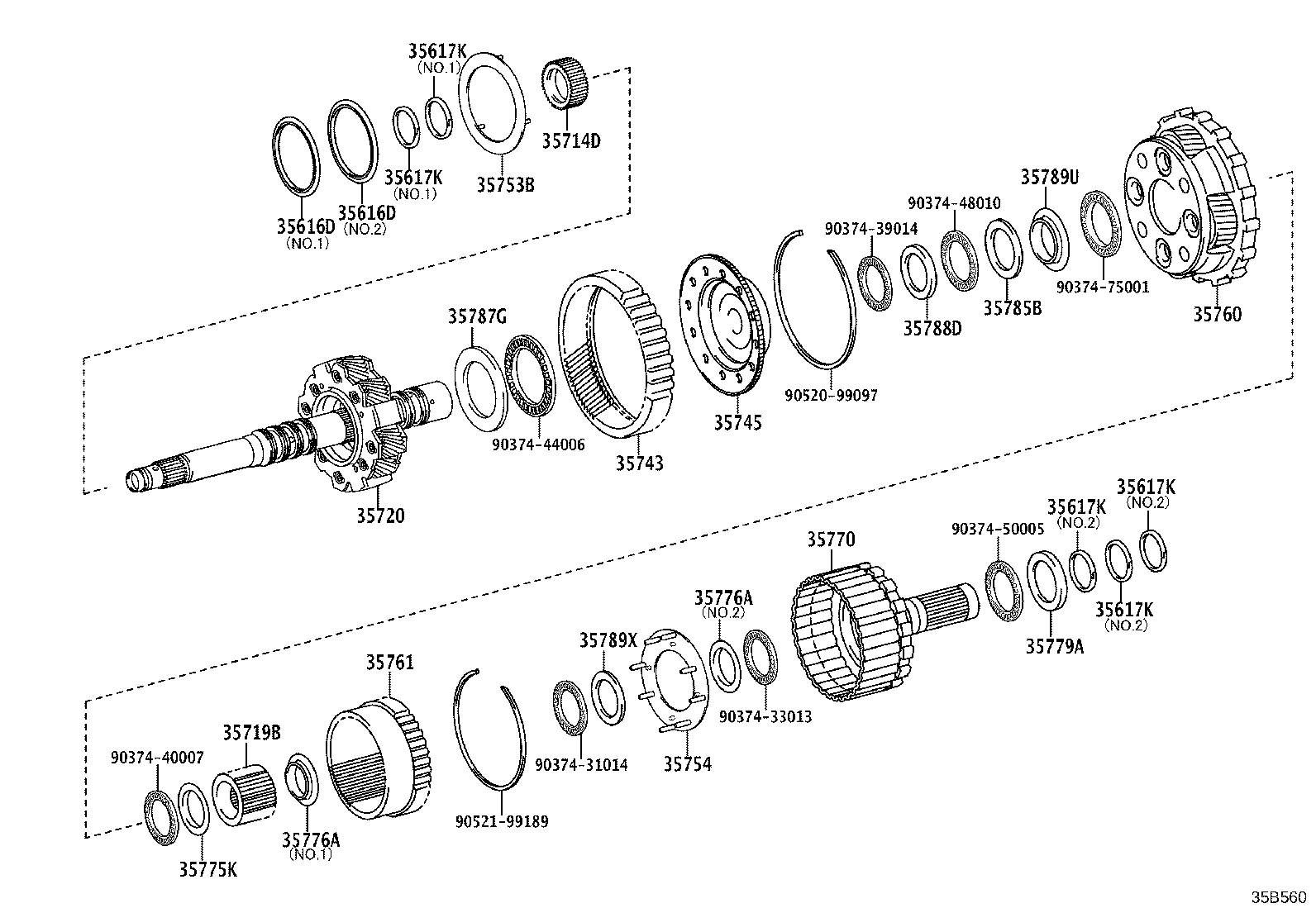 35760-04050 GEAR ASSY, REAR PLANETARY product image