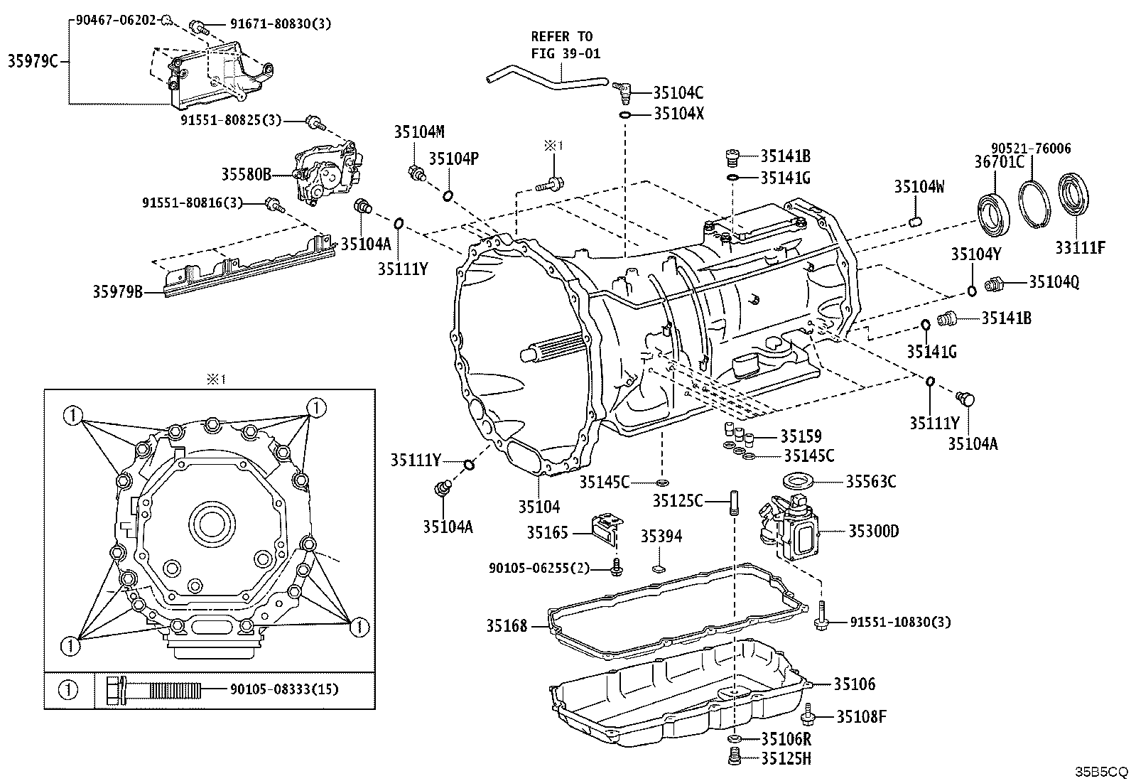 35106-60280 PAN SUB-ASSY, AUTOMATIC TRANSMISSION OIL product image