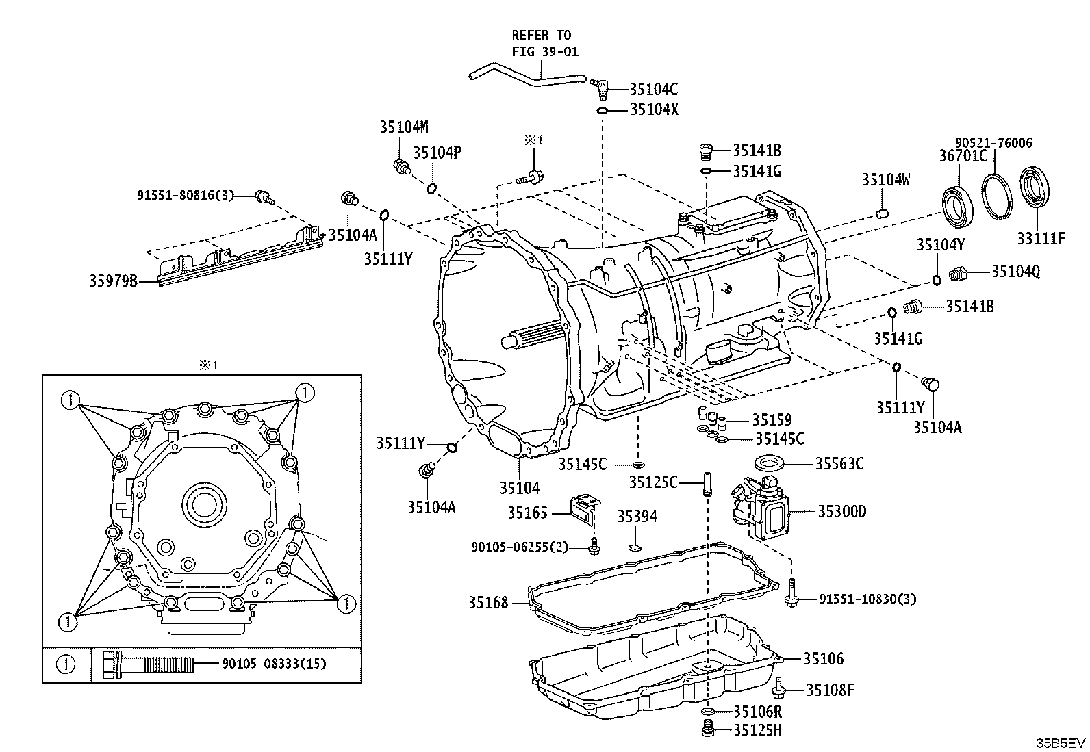 35104-60370 CASE SUB-ASSY, AUTOMATIC TRANSMISSION product image