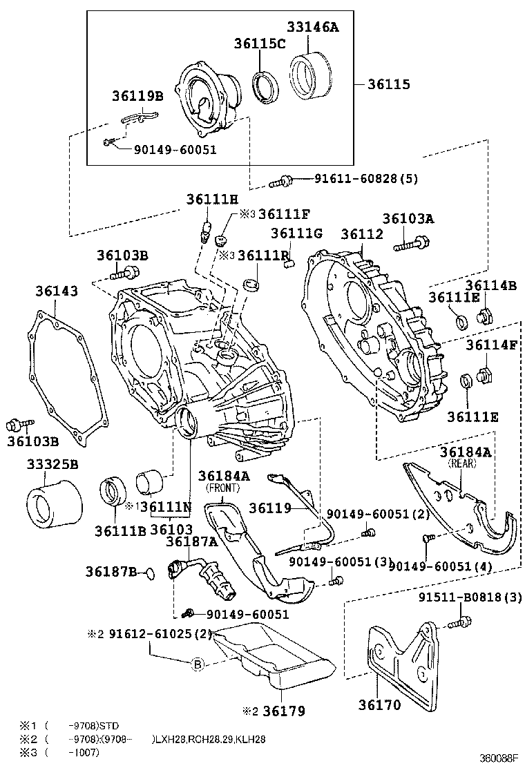 36105-28030 HOUSING, TRANSFER EXTENSION product image