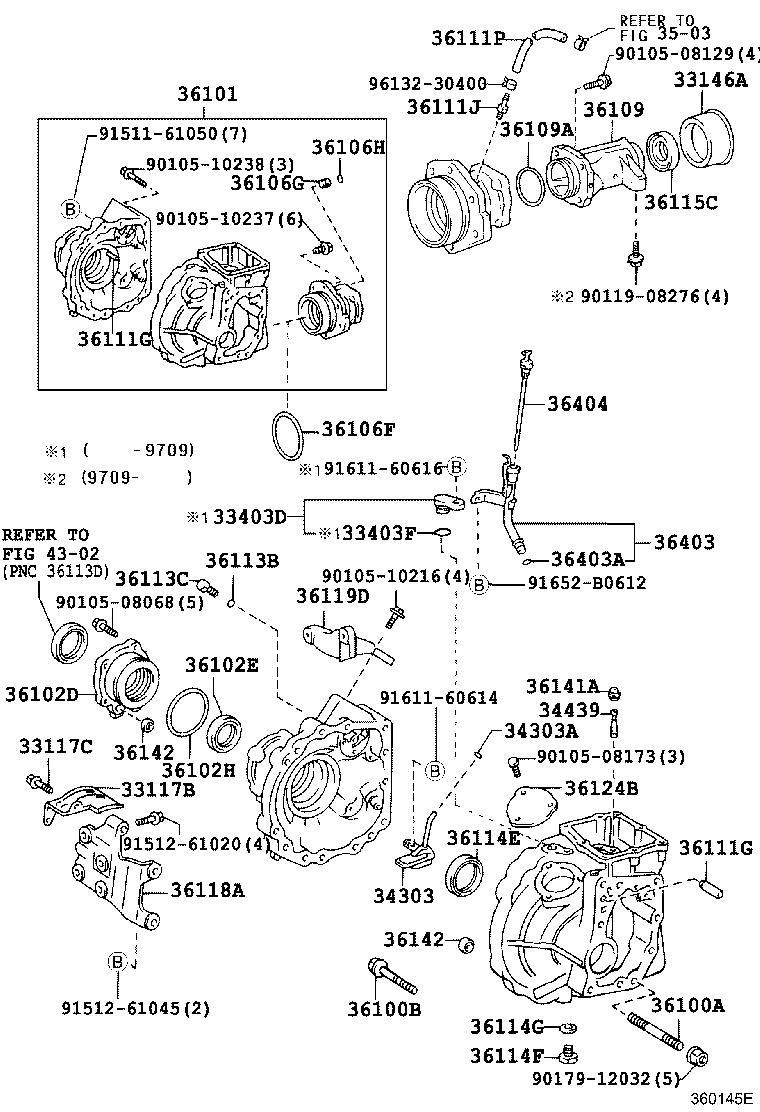 36101-20010 CASE SUB-ASSY, TRANSFER product image