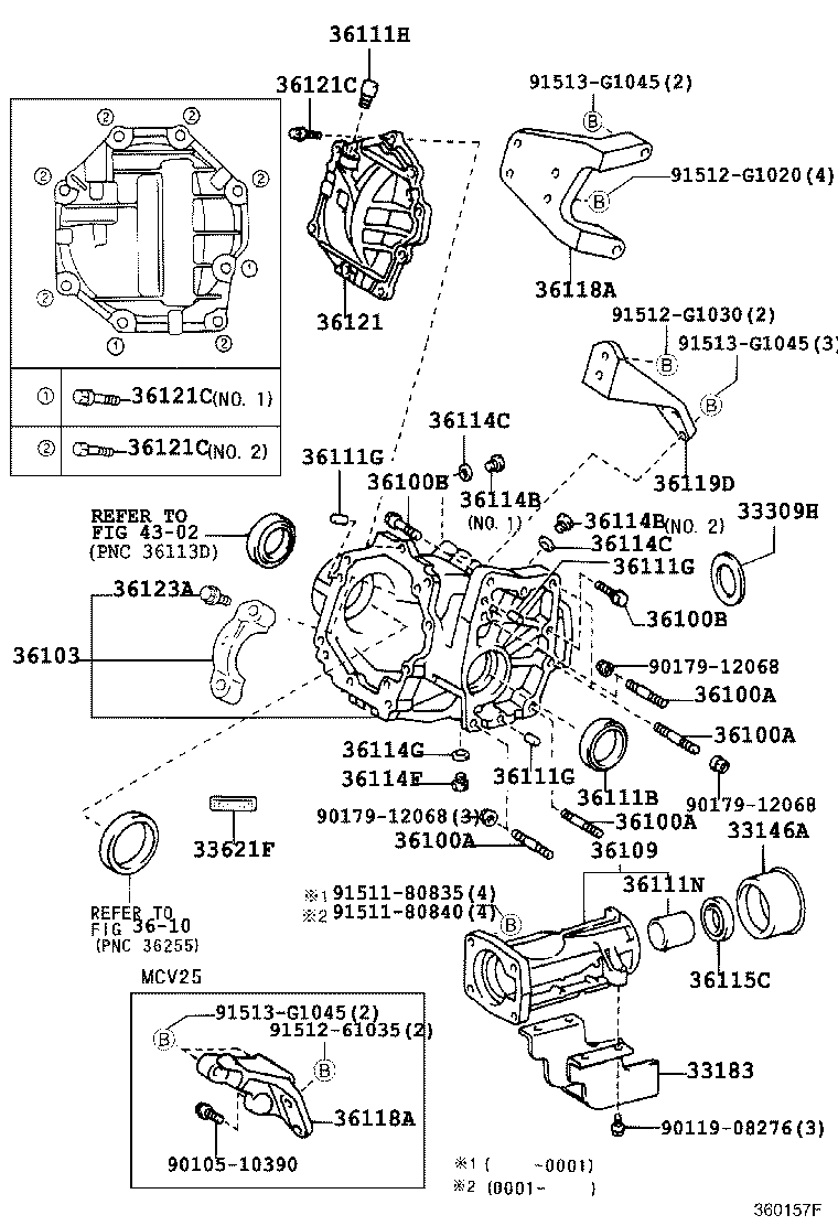 36118-33010 PLATE, TRANSFER STIFFENER, RH product image