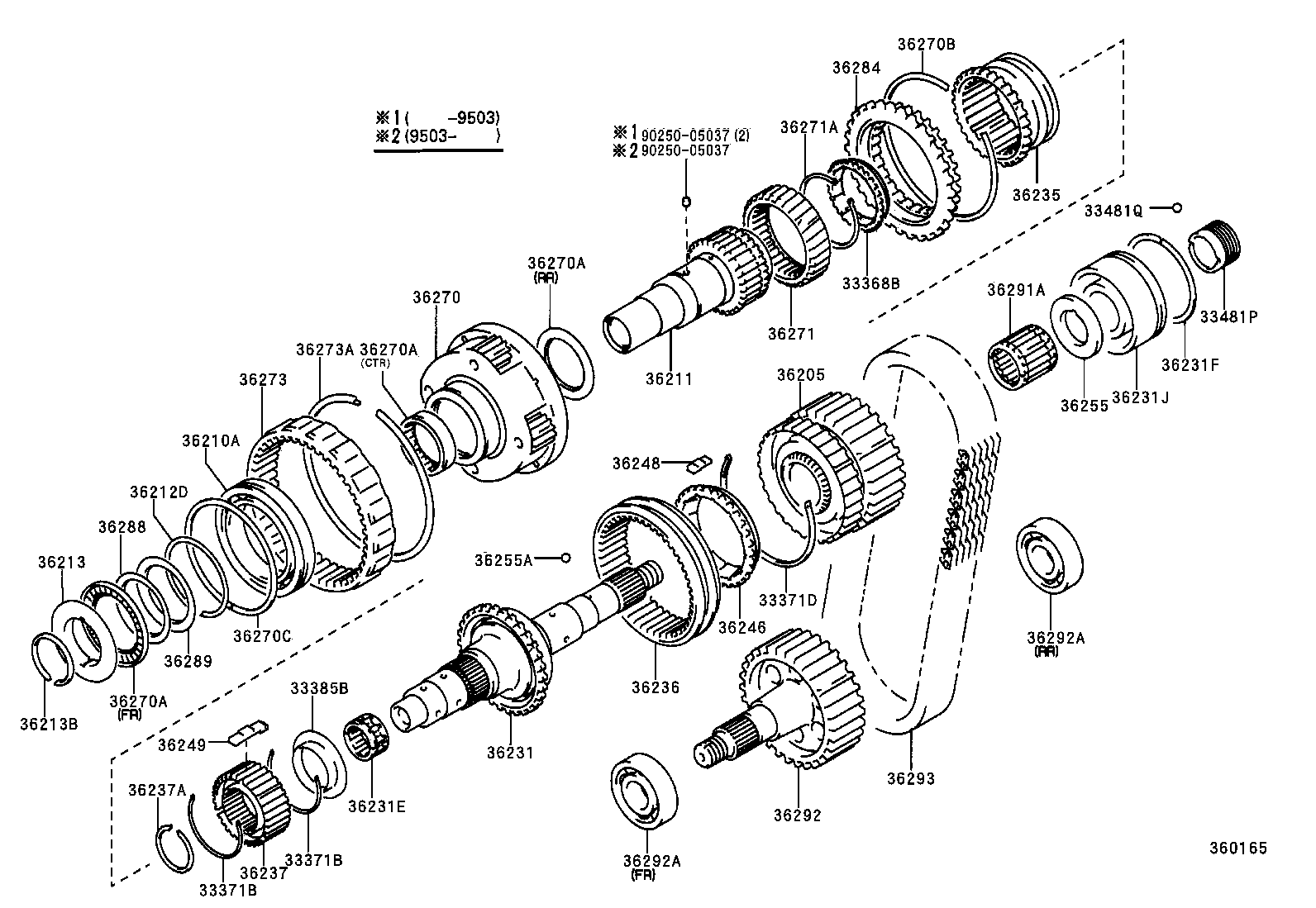 36205-35060 SPROCKET SUB-ASSY, TRANSFER DRIVE product image