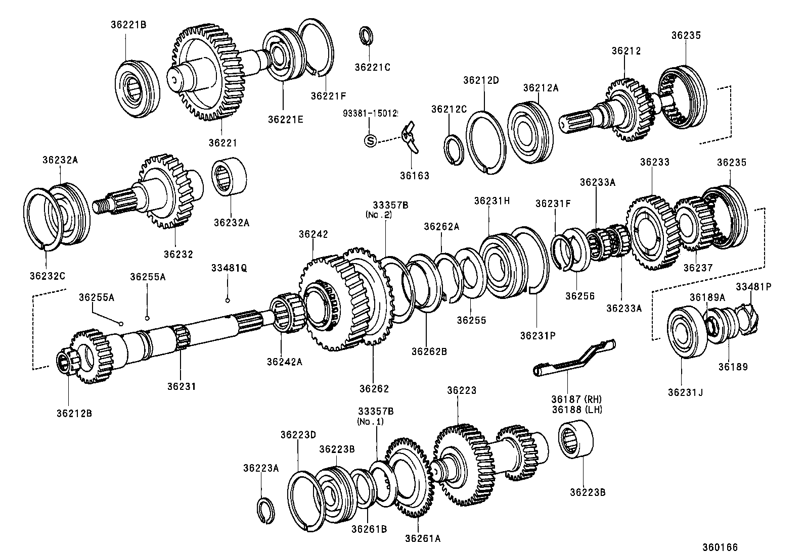 36205-35060 SPROCKET SUB-ASSY, TRANSFER DRIVE product image