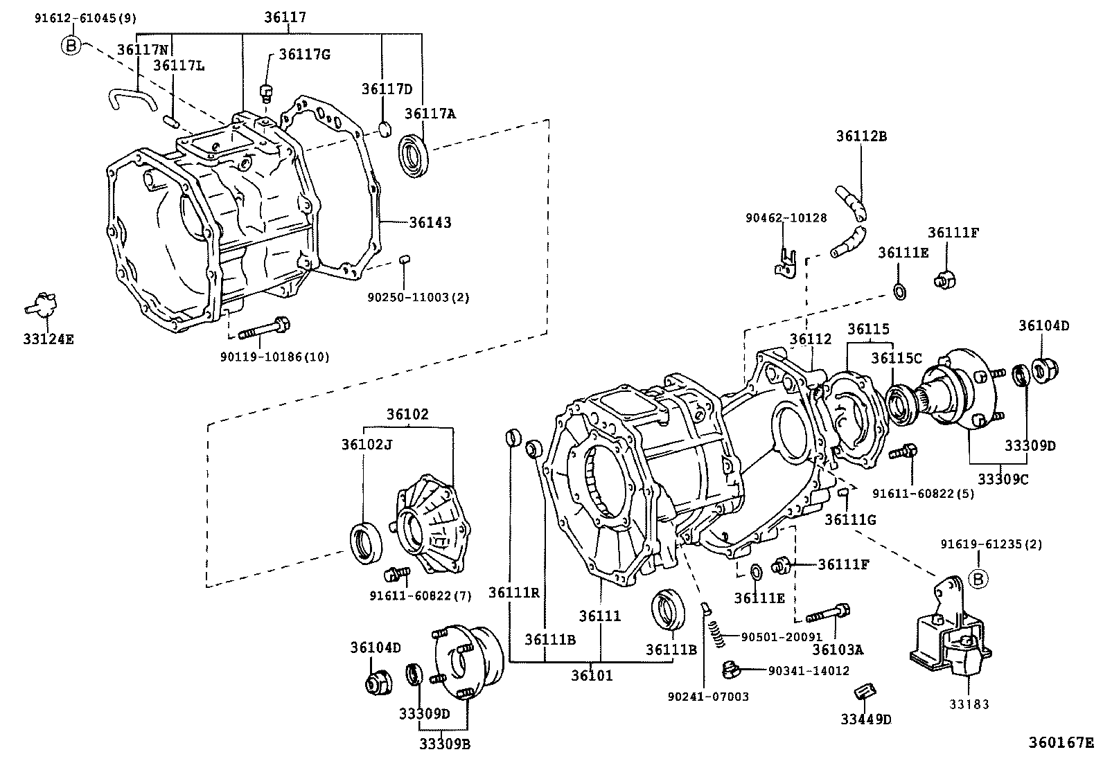 36101-35040 CASE SUB-ASSY, TRANSFER product image
