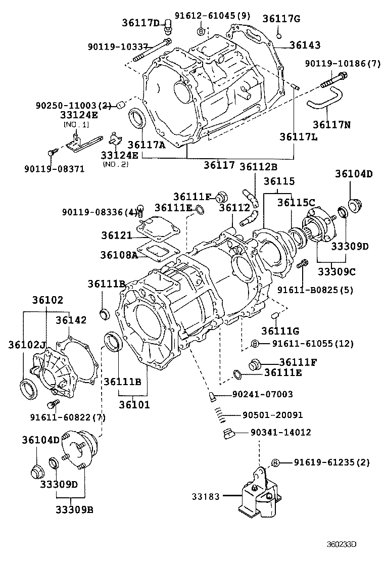 36101-35040 CASE SUB-ASSY, TRANSFER product image