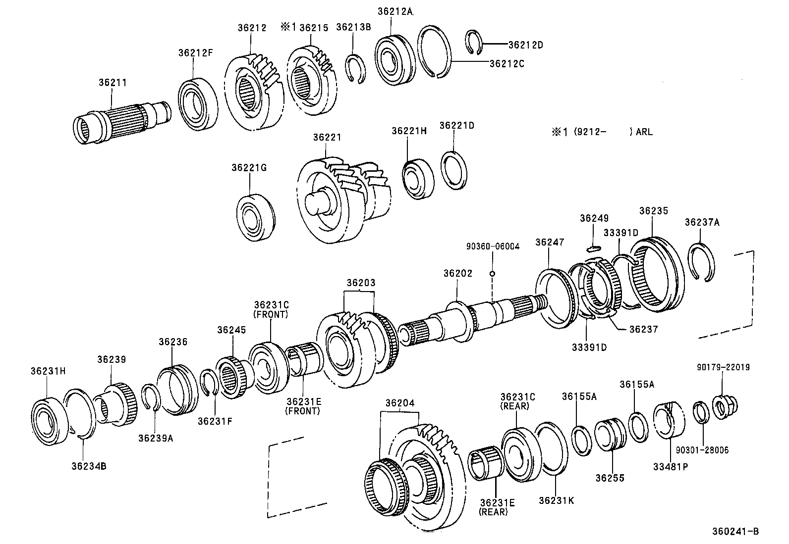 36155-60010 RING, TRANSFER OIL SEAL product image