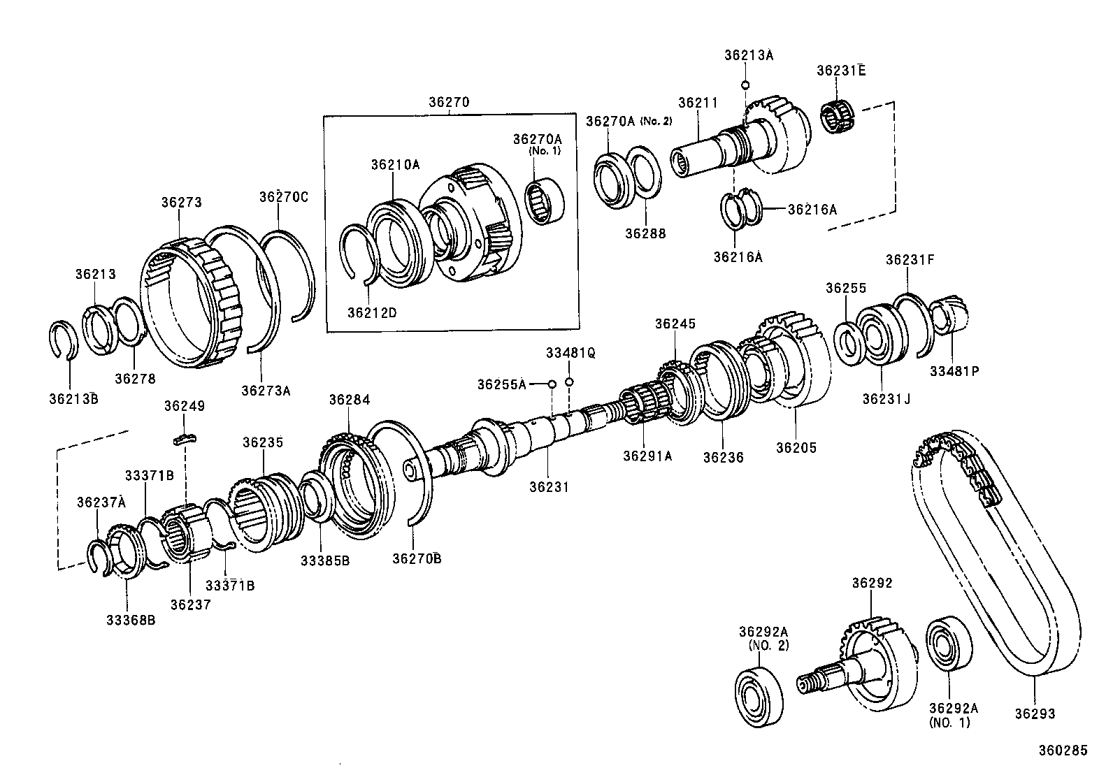 36231-71010 SHAFT, TRANSFER OUTPUT, REAR product image