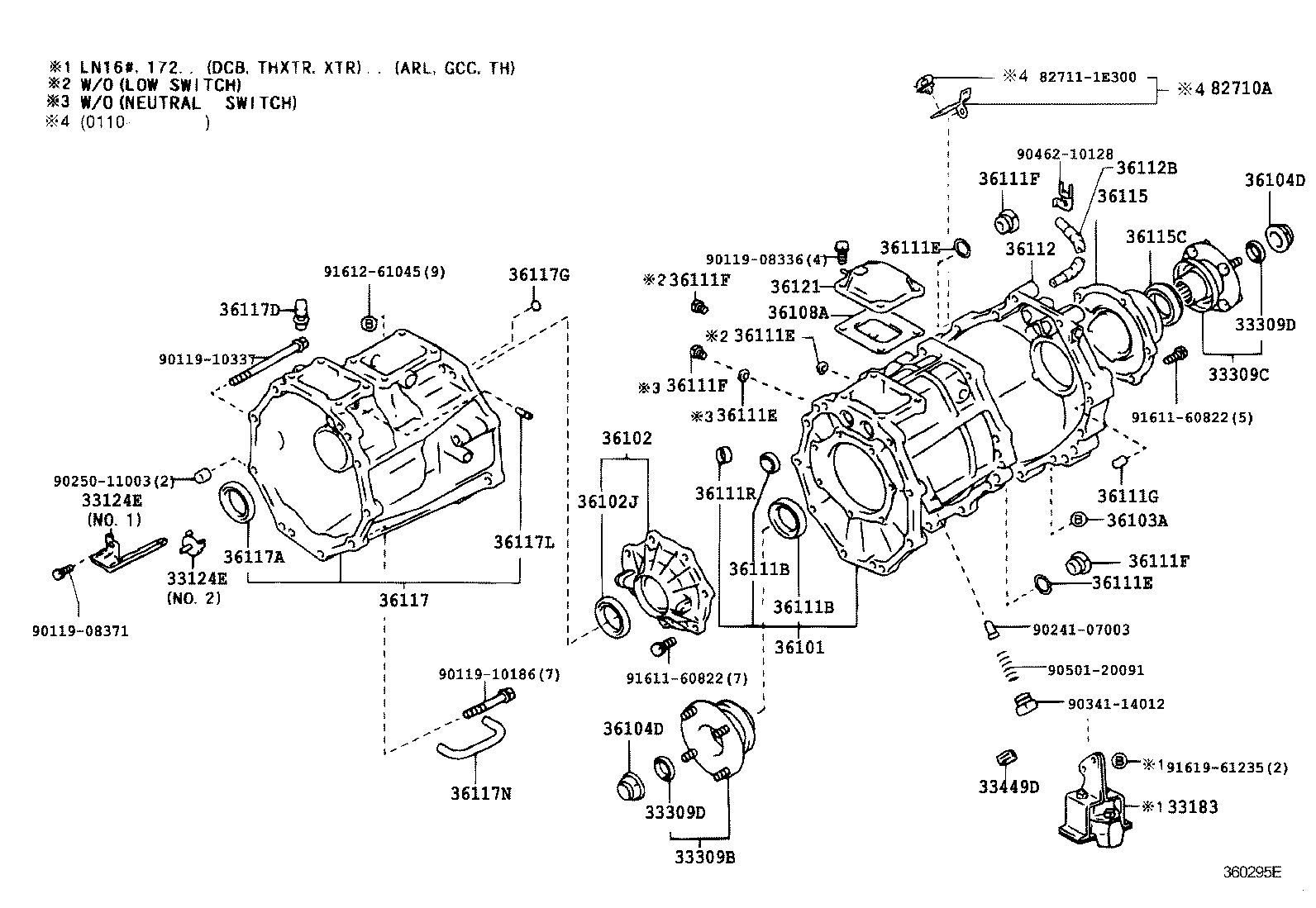 36101-35110 CASE SUB-ASSY, TRANSFER product image