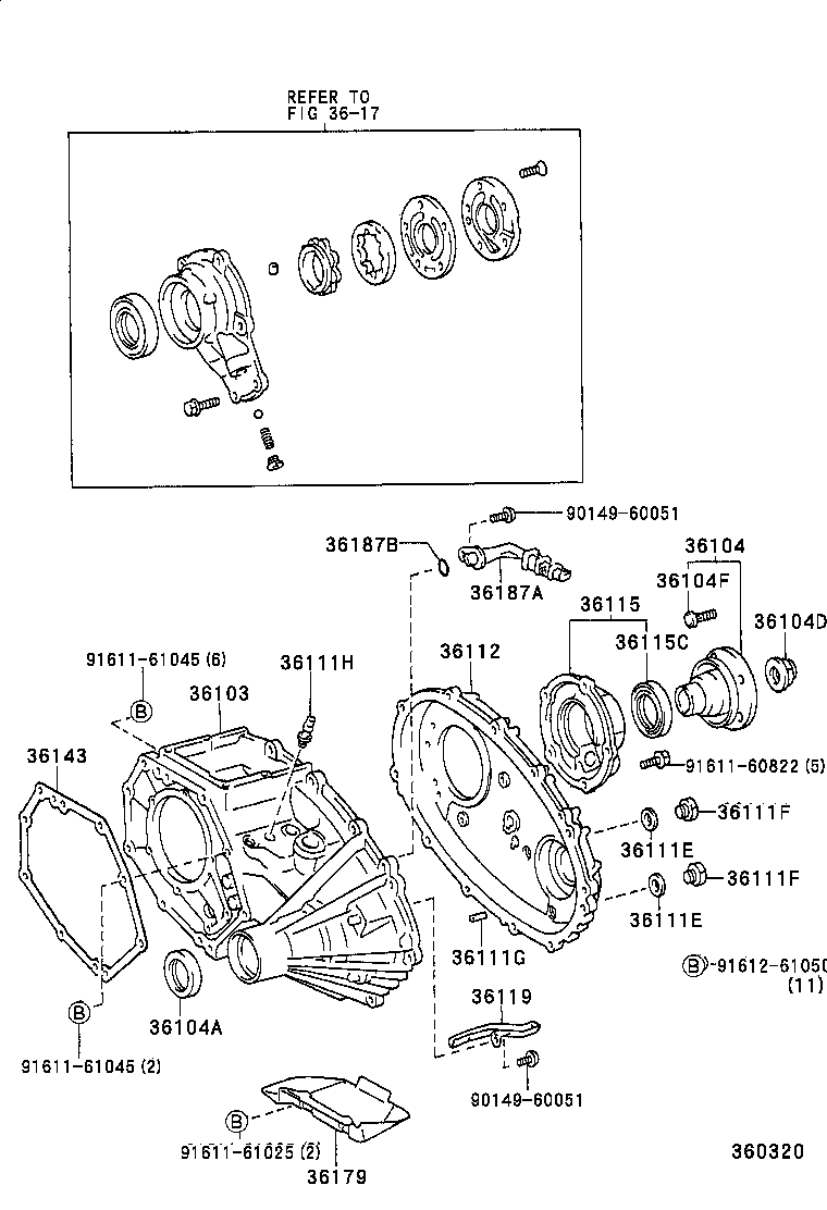 33309-28030 FLANGE SUB-ASSY, TRANSFER OUTPUT SHAFT COMPANION product image
