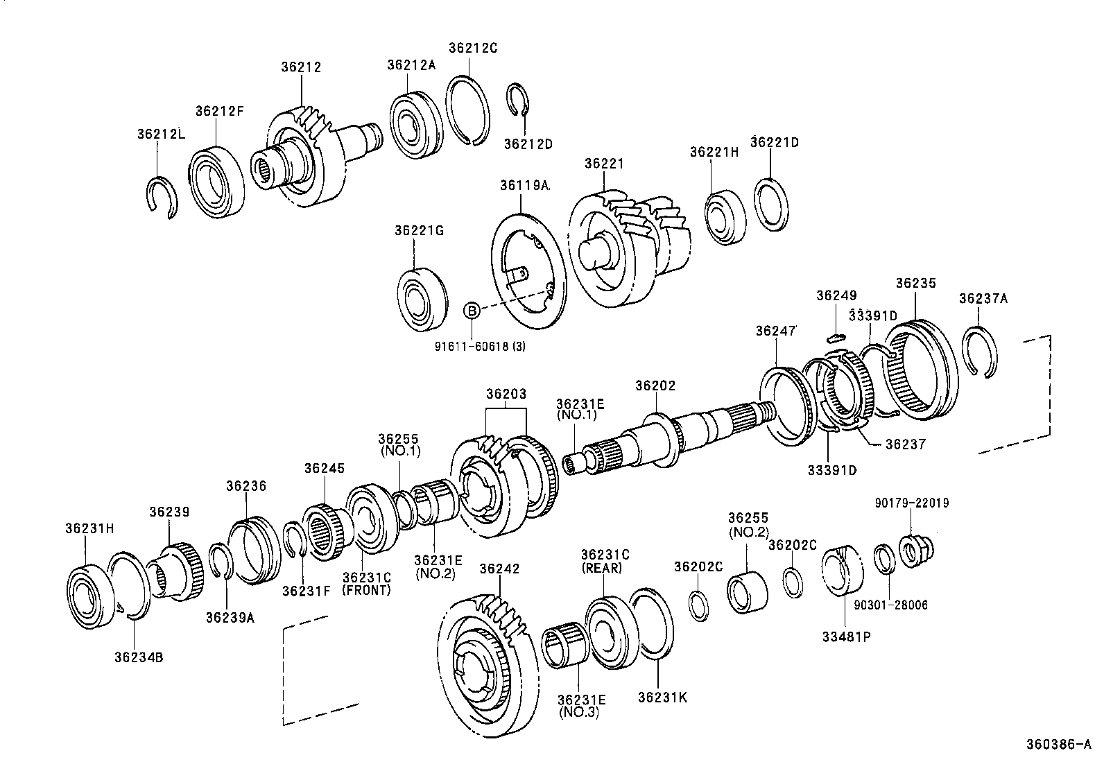 36155-60010 RING, TRANSFER OIL SEAL product image
