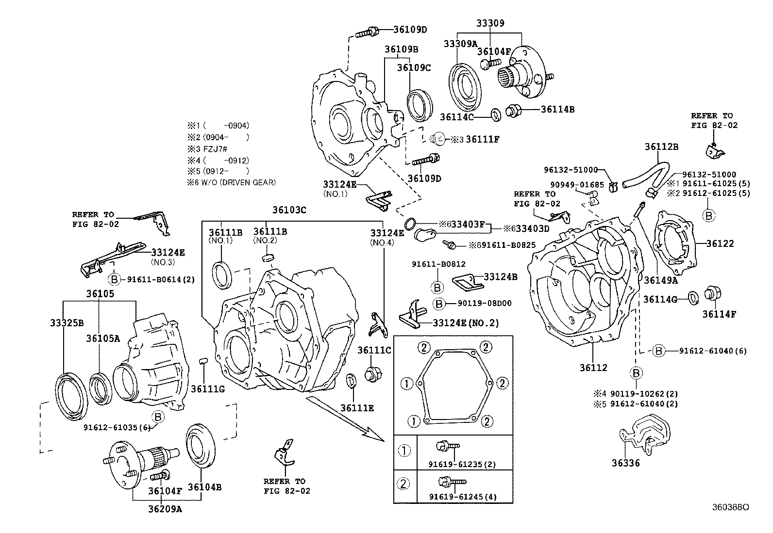33309-60090 FLANGE SUB-ASSY, TRANSFER OUTPUT SHAFT COMPANION product image