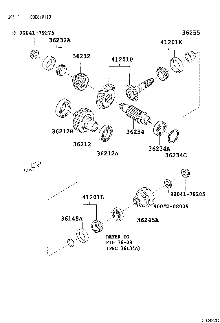 36232-97202 GEAR, TRANSFER FRONT DRIVE product image