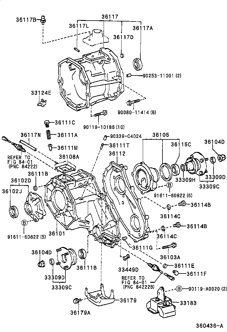 36111-34010 CASE SUB-ASSY, TRANSFER product image