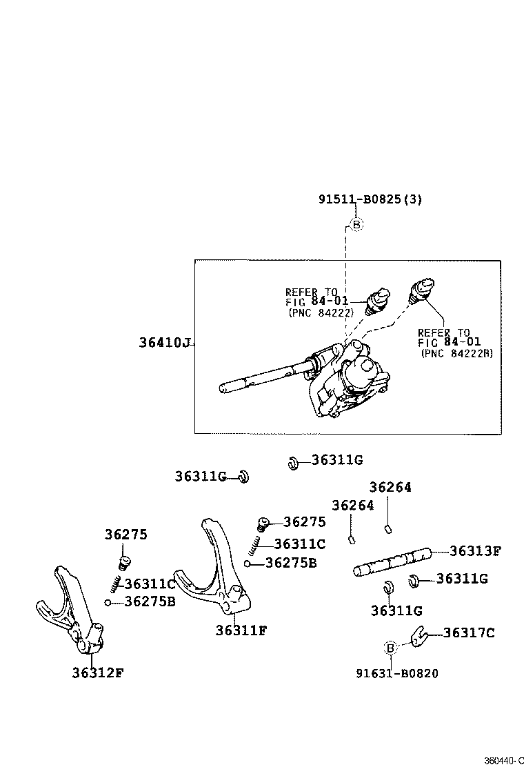 36410-34010 ACTUATOR ASSY, TRANSFER SHIFT product image