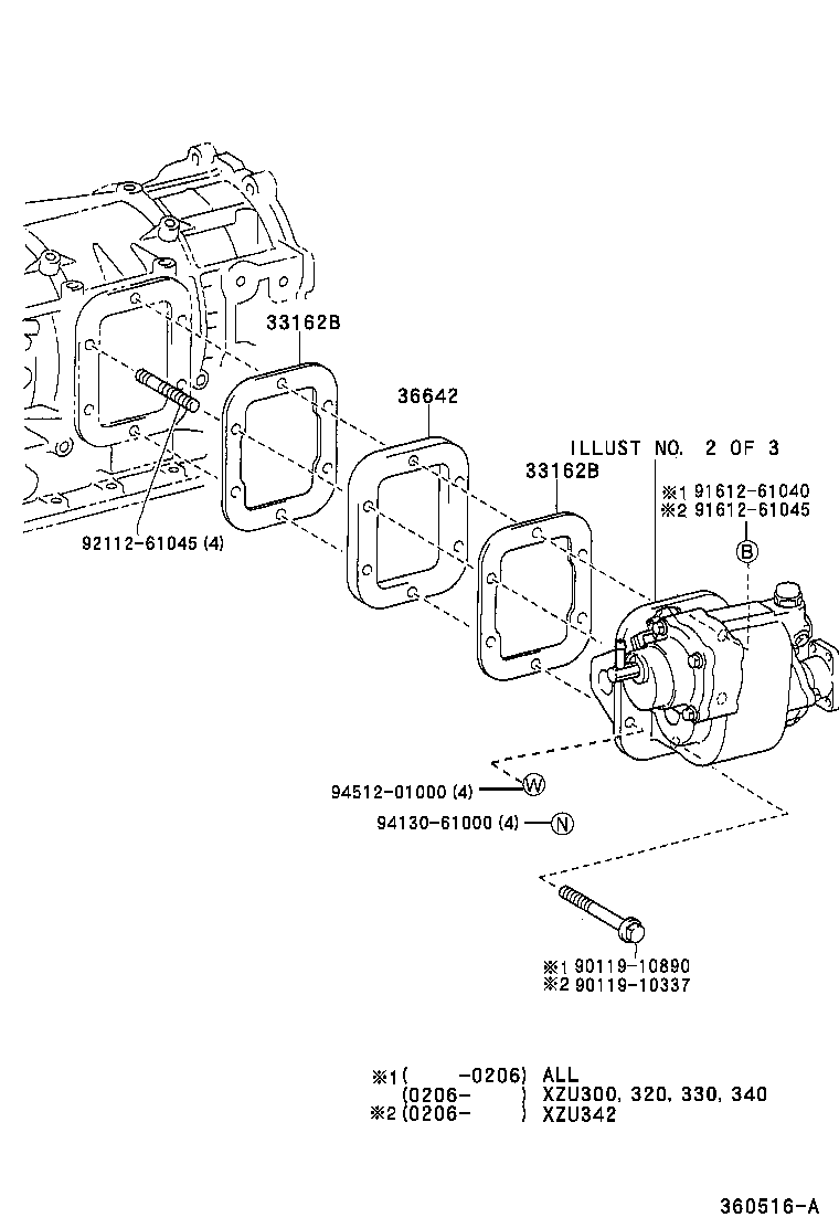 33162-37030 GASKET, POWER TAKE-OFF COVER product image