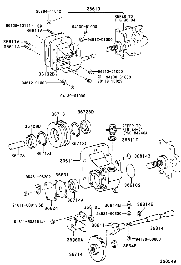 36611-36040 CASE, POWER TAKE-OFF product image