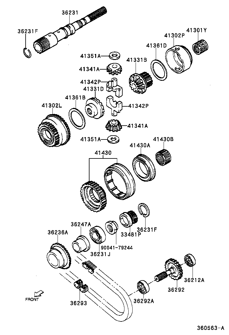 41312-87401 CASE SUB-ASSY, DIFFERENTIAL, NO.2 product image
