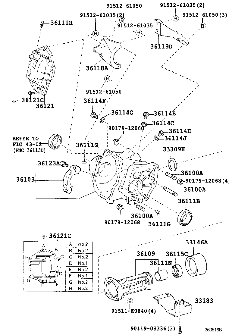 36118-12030 PLATE, TRANSFER STIFFENER, RH product image