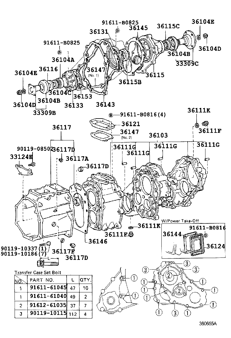 36101-35040 CASE SUB-ASSY, TRANSFER product image