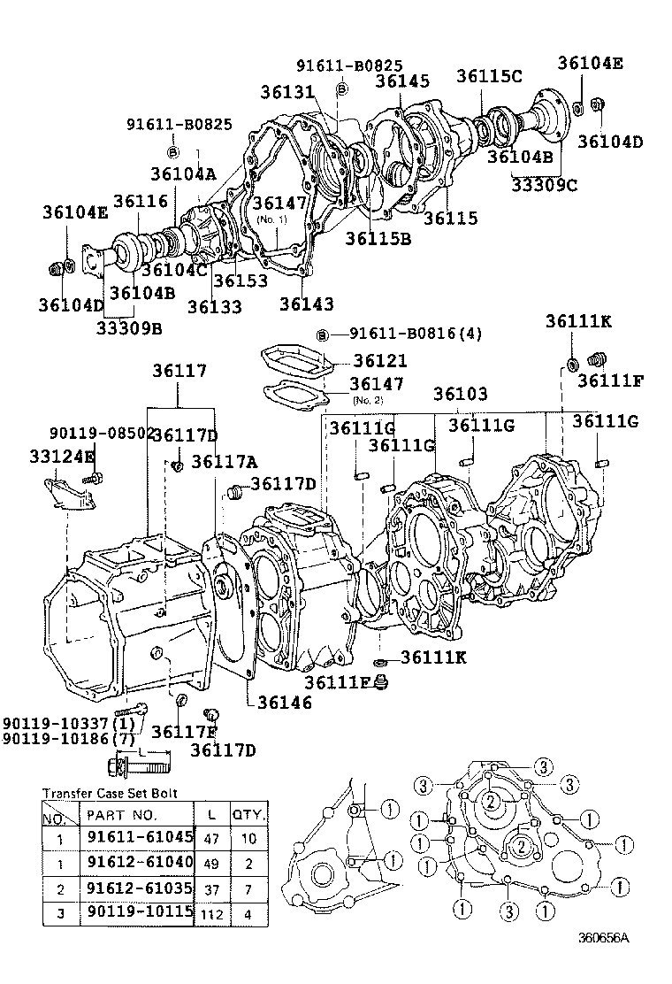 36101-35040 CASE SUB-ASSY, TRANSFER product image