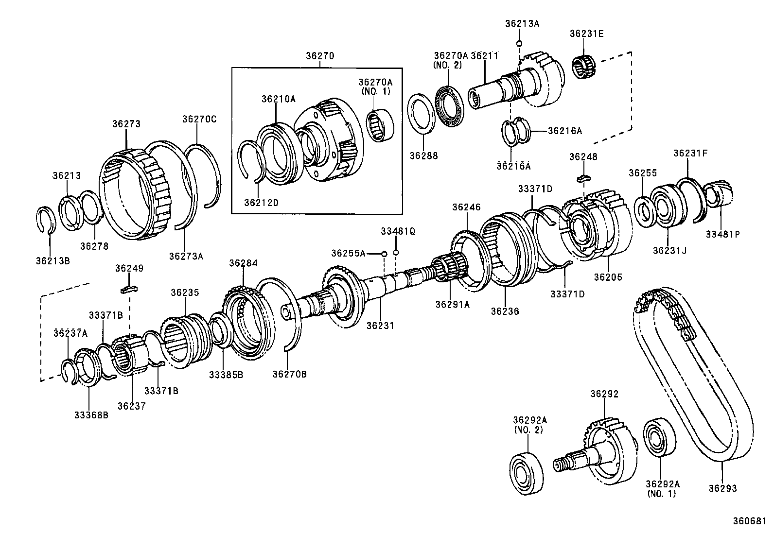 36205-35060 SPROCKET SUB-ASSY, TRANSFER DRIVE product image