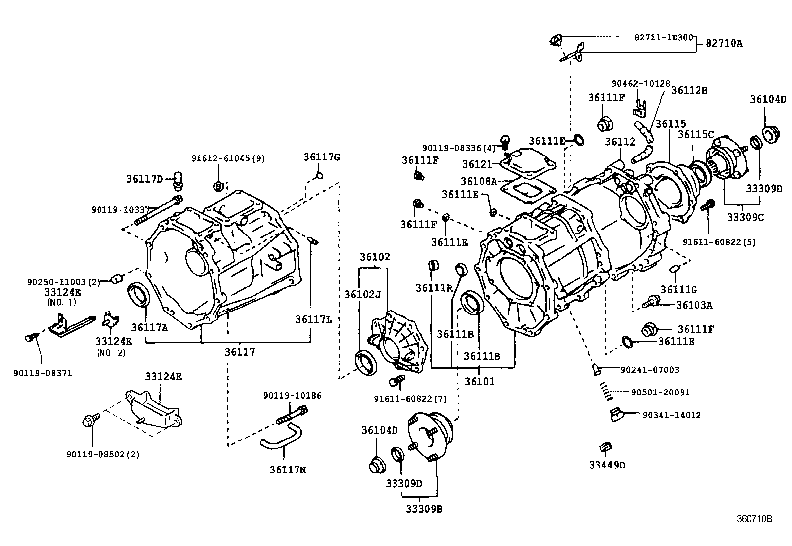 36101-35040 CASE SUB-ASSY, TRANSFER product image