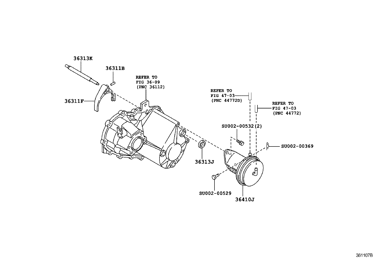 37352-37010 SEAT, TRANSFER SHIFT LEVER BALL product image
