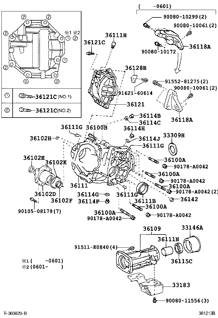 90080-10298 BOLT (FOR TRANSFER & TRANSAXLE SETTING) product image