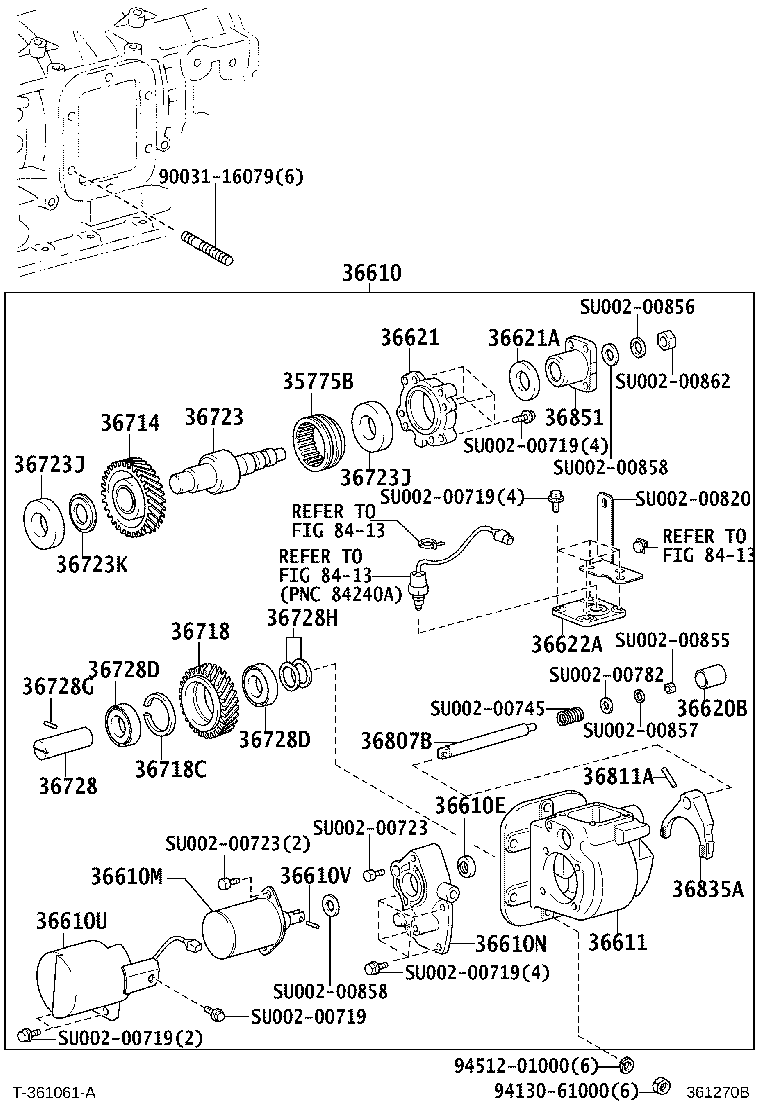36610-37270 POWER TAKE-OFF ASSY product image