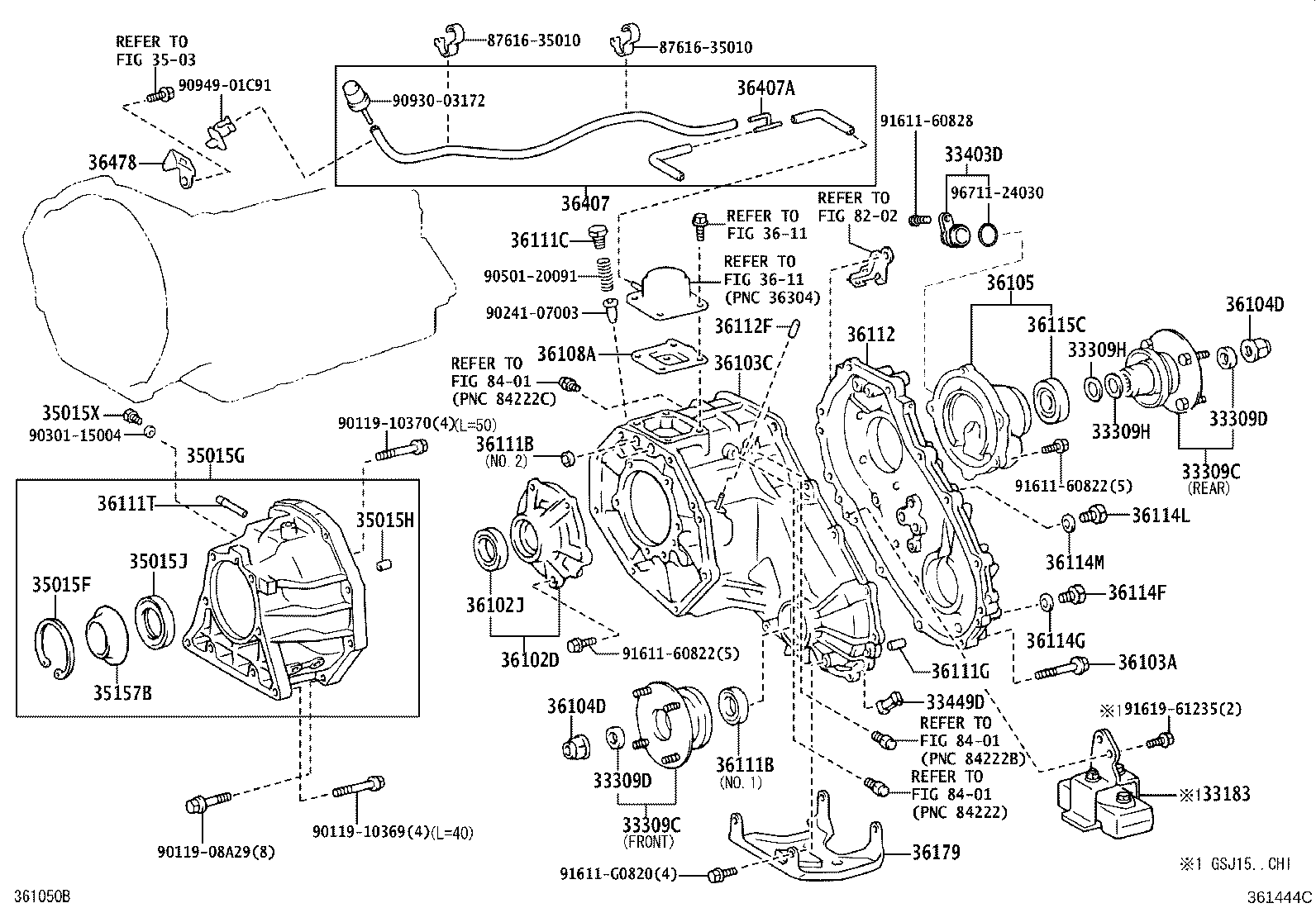 35015-0C010 ADAPTER, TRANSFER, REAR product image
