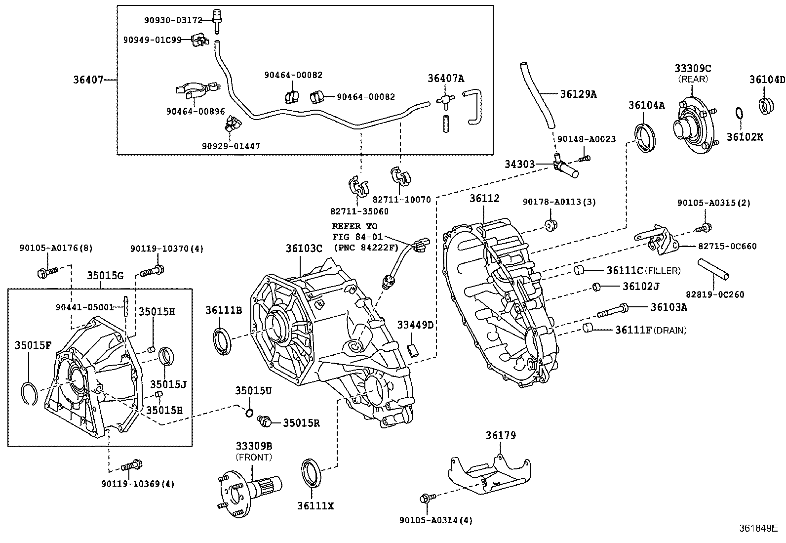 35015-0C030 ADAPTER, TRANSFER, REAR product image