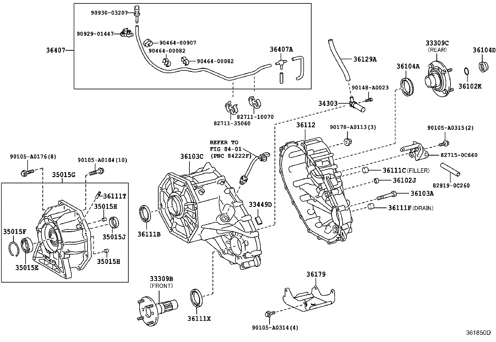 35015-0C030 ADAPTER, TRANSFER, REAR product image
