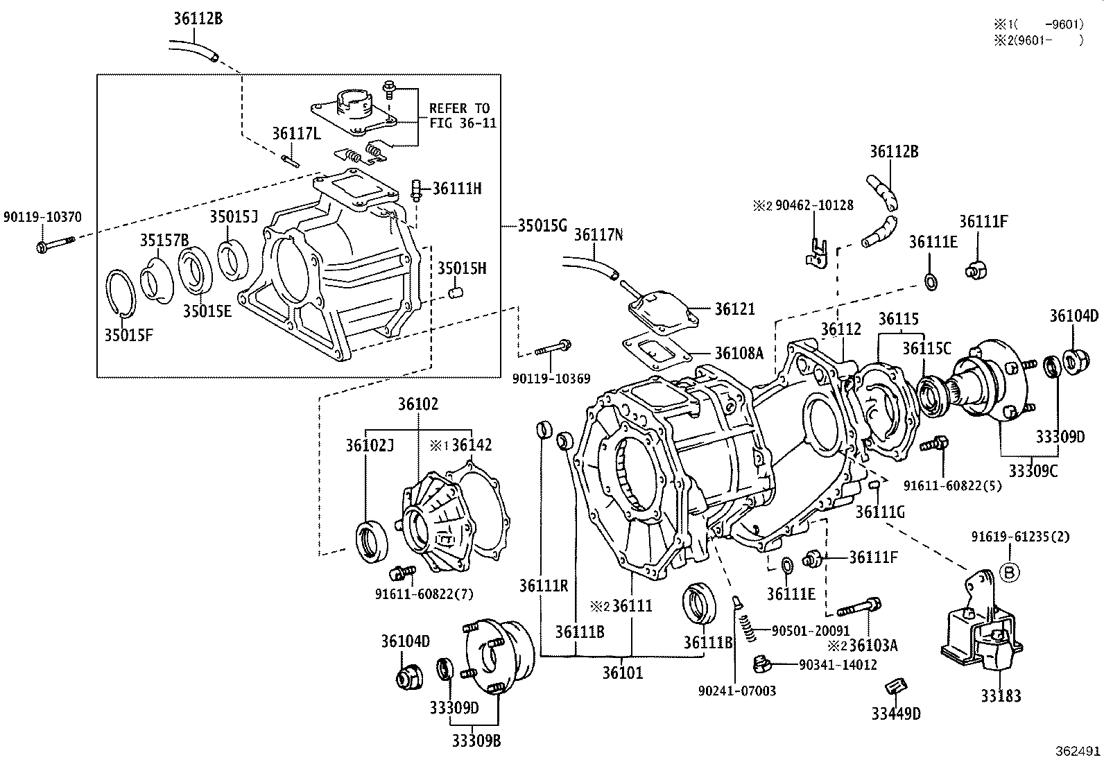 35015-35021 ADAPTER, TRANSFER, REAR product image