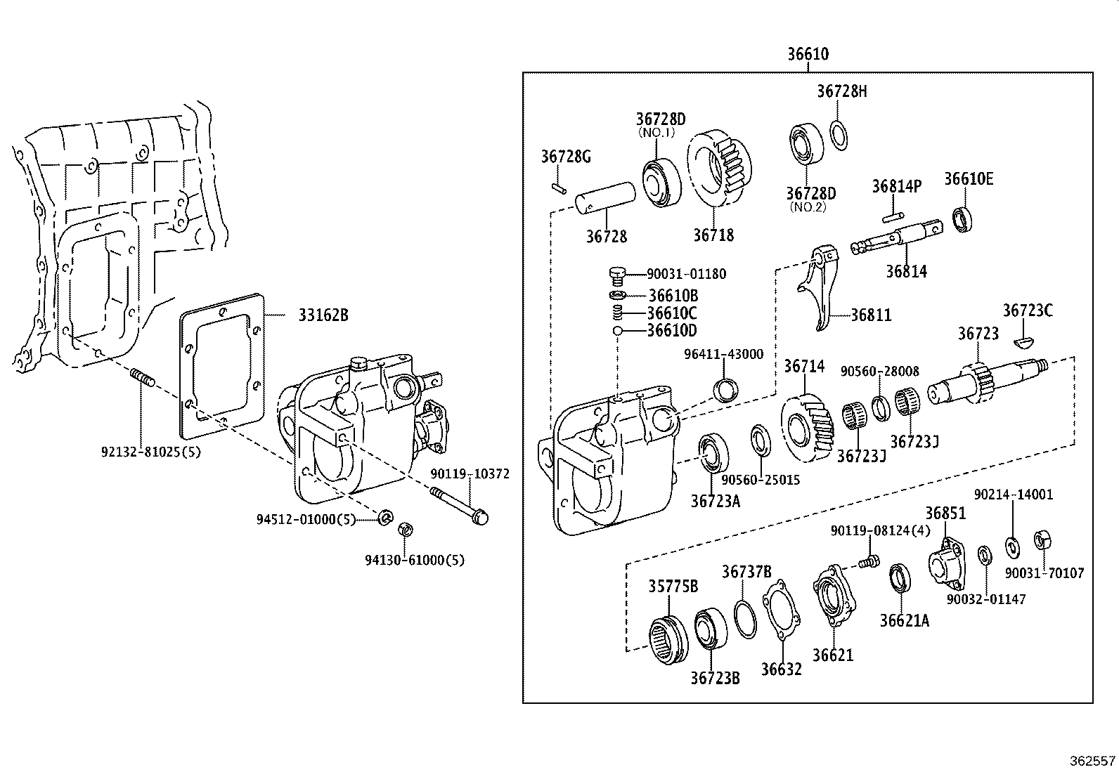 36610-37270 POWER TAKE-OFF ASSY product image