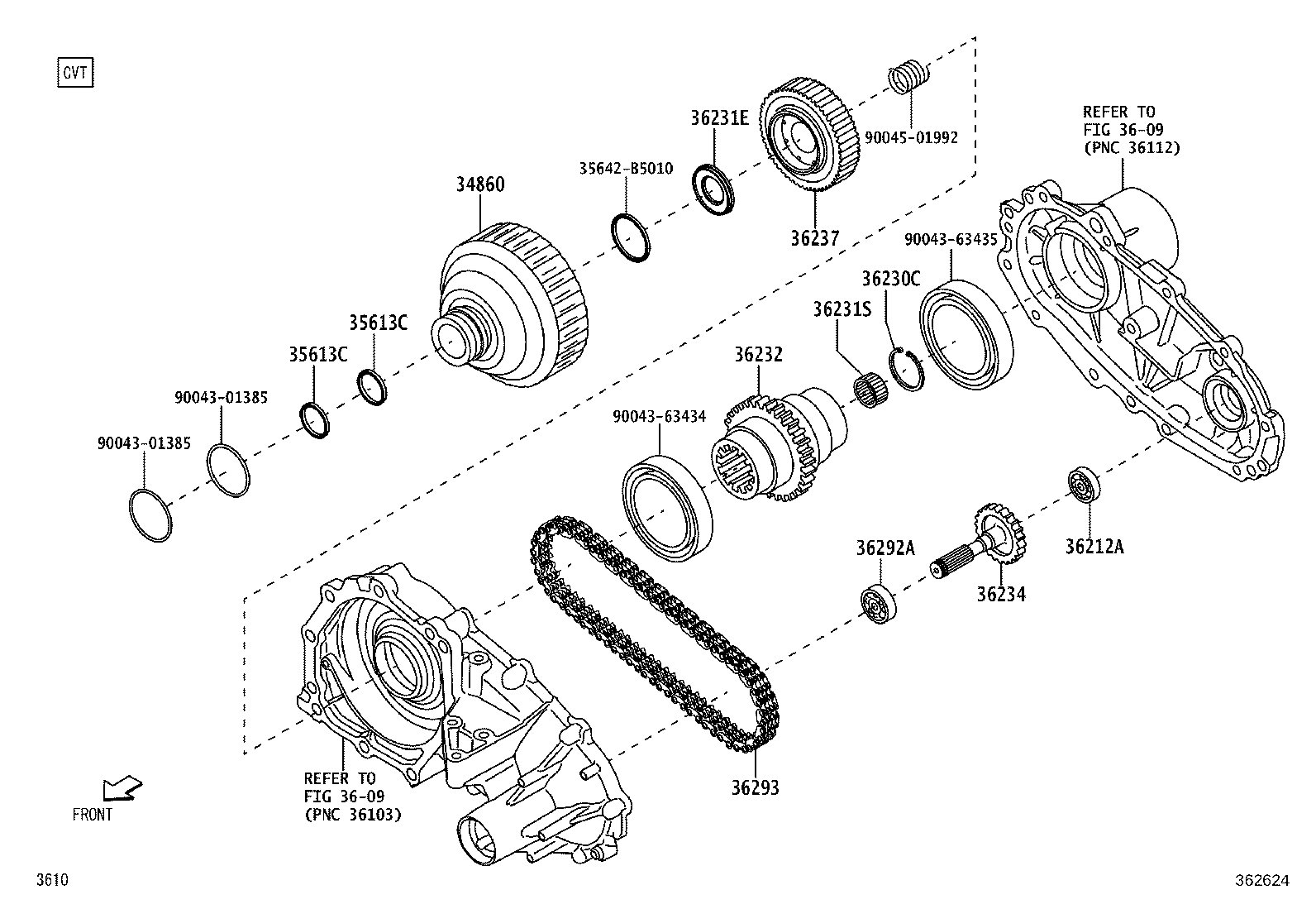 36232-B5040 GEAR, TRANSFER FRONT DRIVE product image